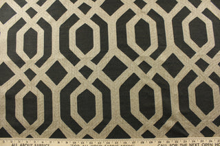 Batu Woven Upholstery Fabric in Ebony