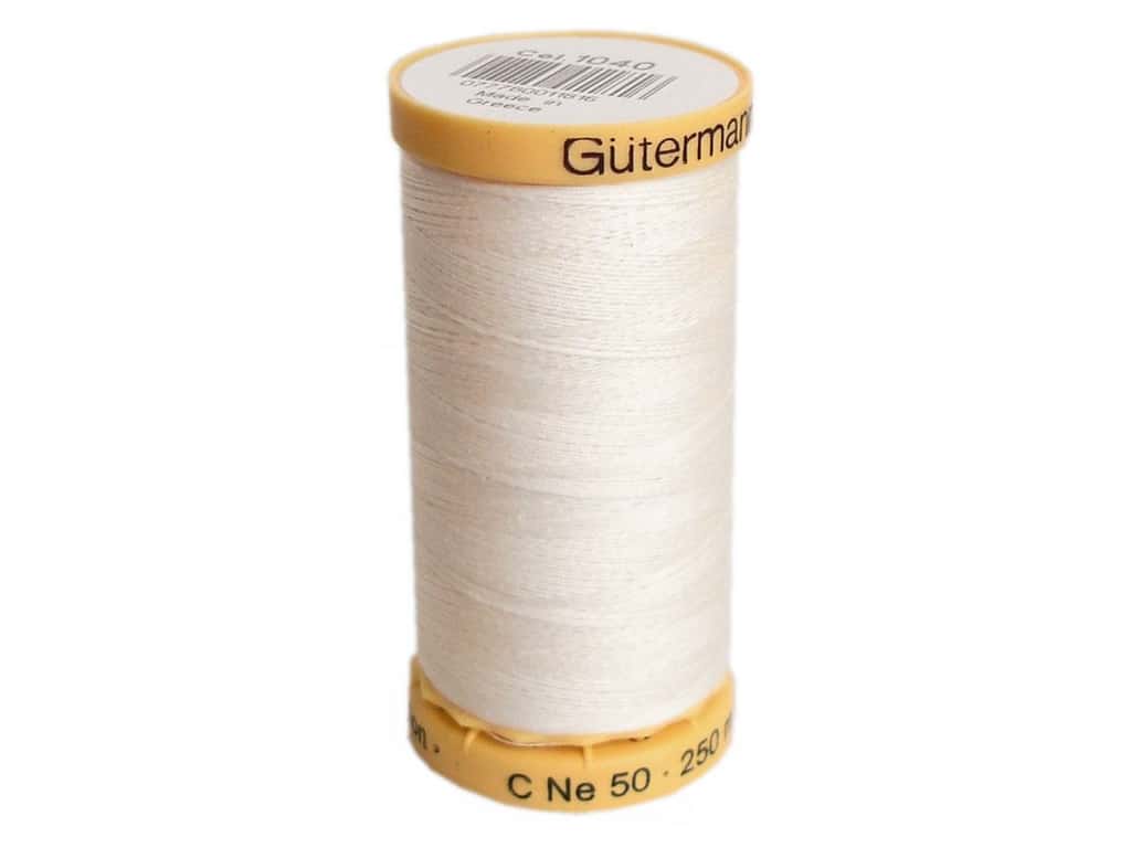 Gutermann Natural Cotton Thread 273Yd-Ivory