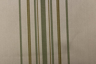 Stripes in green tones on a taupe background