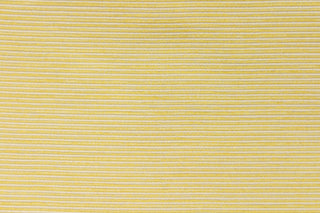 This mock linen features a stripe design in with a golden yellow with latex backing. 