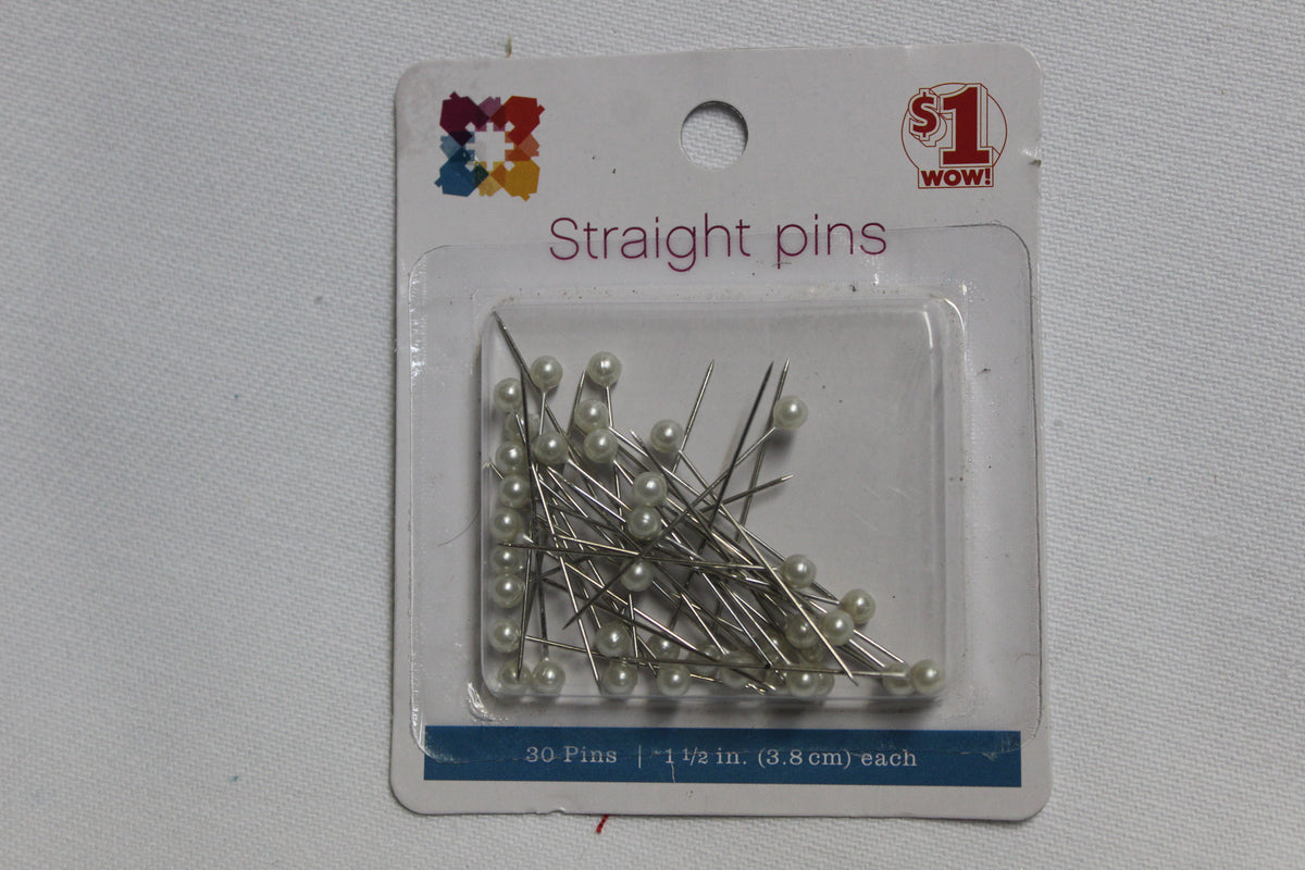 Straight pins Pearlized All About Fabrics