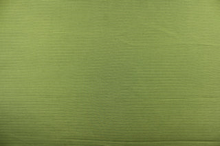  This mock linen in green presents a ribbed texture with a subtle sheen.  