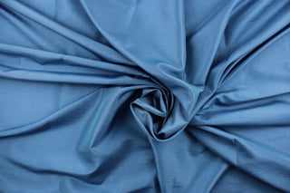 This taffeta fabric in a solid blue. 