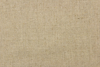 A linen fabric offers a semi-firm hand in a solid khaki color.