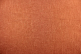This mock linen in dark orange would be great for home decor, multi purpose upholstery, window treatments, pillows, duvet covers, tote bags and more.  We offer this fabric in other colors.