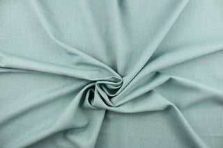  This mock linen in blue-green would be great for home decor, multi purpose upholstery, window treatments, pillows, duvet covers, tote bags and more.  We offer this fabric in other colors.