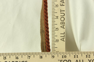 Richloom© Twisted Lip Cord Trim - 1/4" in Coral Serpentine