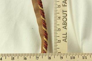 Richloom© Twisted Lip Cord Trim - 1/4" in Toasted Brownstone