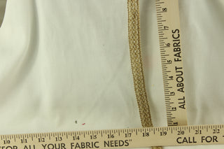 Gimp Braided/Twisted Cord Trim - 1/2" in South Battery Gold & Ivory