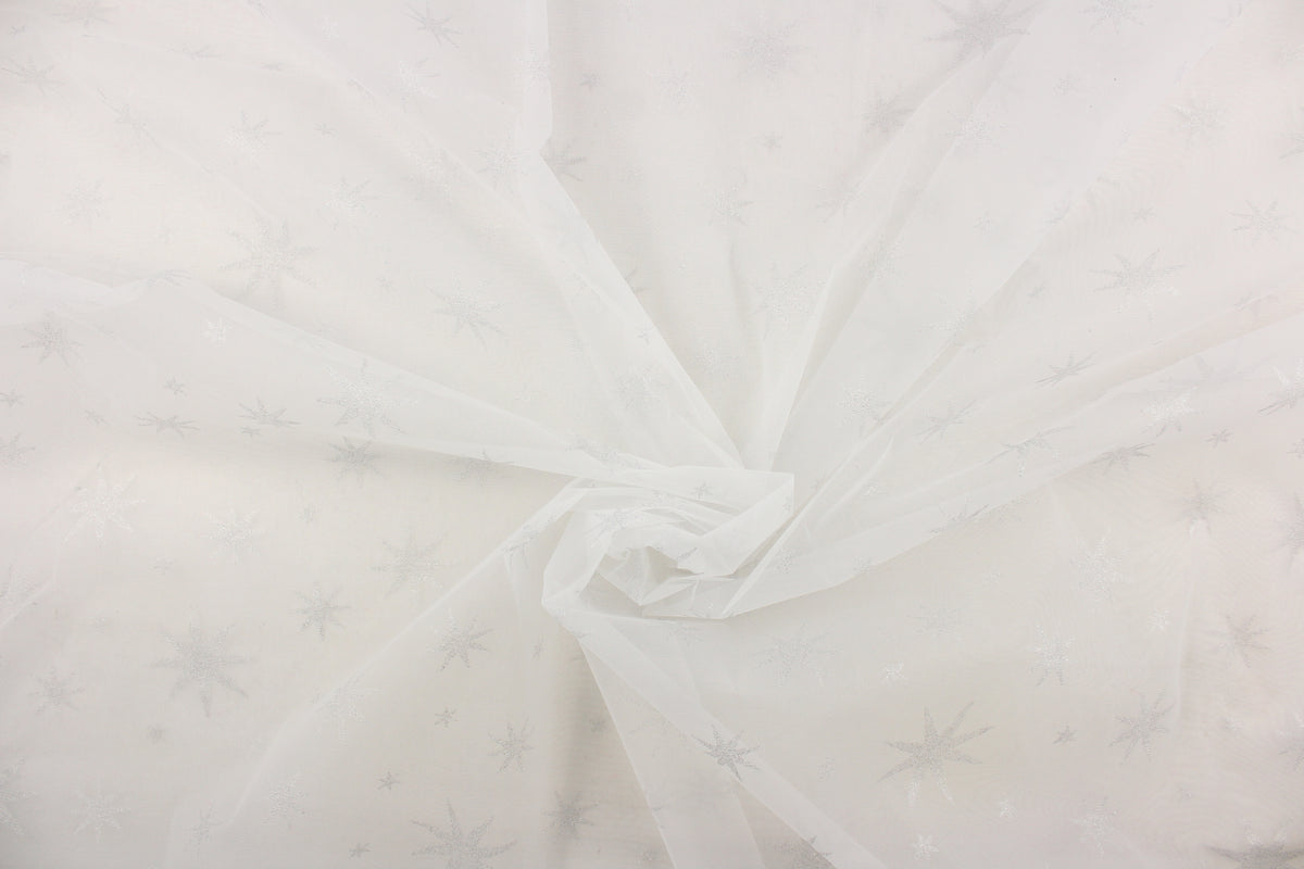 White Tulle Fabric