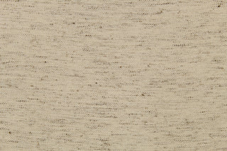 A mock linen in a pale beige with speckles of gray  and a tricot backing .