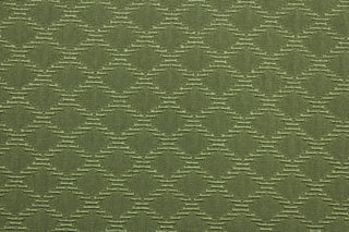 Concentric is a multi use, textured jacquard featuring a diamond design in sage green.  It is great for home décor such as upholstery, window treatments, pillows, duvet covers, tote bags and more.  It has a soft workable feel yet is stable and durable.  