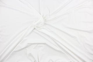  A 8 way stretch net lycra in a solid bright white