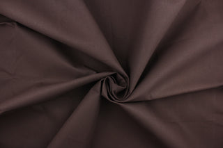 Twill fabric in solid rich brown . 