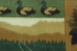Printed Fleece Yellowstone in Brown