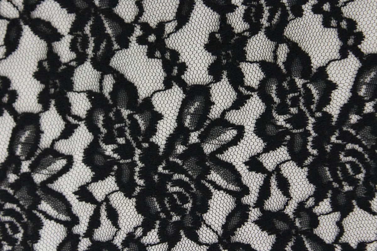 Black Lace, Fabric By the Yard