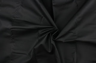Algore Faux Leather Fabric in Matte Black