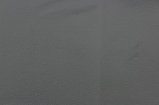 Faux Leather Fabric in Putty Dark Gray