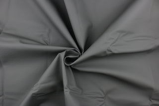 Faux Leather Fabric in Putty Dark Gray