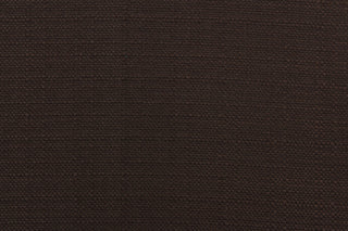 Mock linen in solid rich brown with a cotton scrim backing .