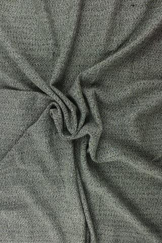 Wool Herringbone Fabric in Moss