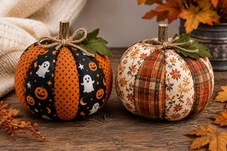 Fabric reversible pumpkins
