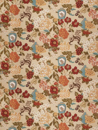 VY Chinoiserie Themed Fabric in Spice