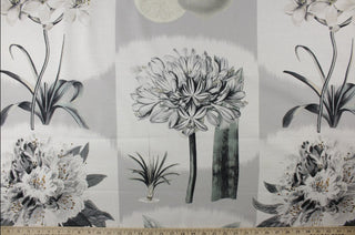 P Kaufmann Le Printemps Fabric in Silver