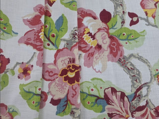 Waverly Fantasy Fleur Wove Fabric in Berry