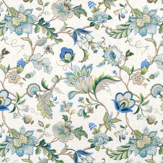 4 Yards ~ P/Kaufmann Brissac Jacobean Fabric in Sapphire