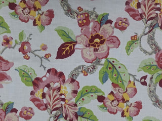 Waverly Fantasy Fleur Wove Fabric in Berry