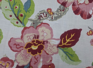 Waverly Fantasy Fleur Wove Fabric in Berry