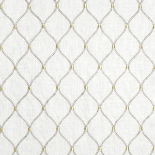 Greenhouse Fabrics A9780 Embroidered Fabric in Smoke