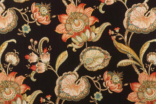 Swavelle Mill Creek Pickett Hillside Jacobean Fabric in Night