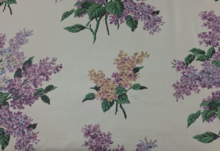 Waverly Spring Lilacs Fabric in White