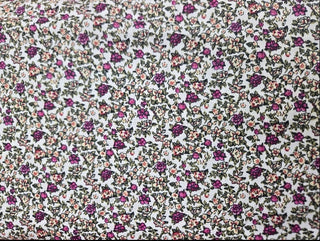 Timeless Treasures Crowded Floral Quilting Fabric in Pink/White