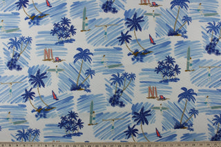 Tommy Bahama Ride The Tide  Outdoor Fabric in Shoreline 