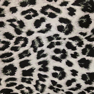 Cheetah Multi-Purpose Cotton Fabric in Grey