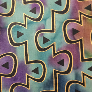 Aztec Puzzle Quilting Fabric in Batik Multi
