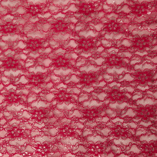Sparkle Floral Lace in Hot Pink