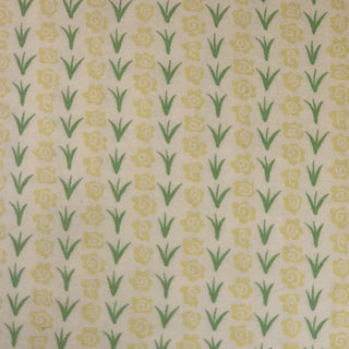 Timeless Treasures Floral Stripe Quilting Fabric in Yellow