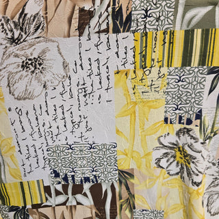 Fashion Chiffon Scrapbook Fabric in  in Yellow