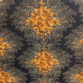 Stippled Floral Bouquet Chiffon Fabric in Taupe
