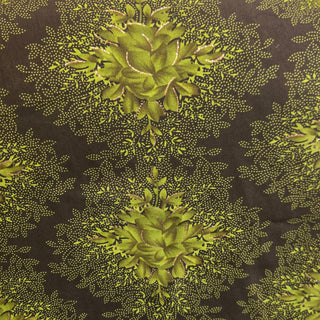 Stippled Floral Bouquet Chiffon Fabric in Green