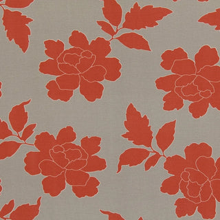 Dwell Studios New Peony Outdoor Fabric in Coral