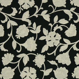 Beacon Hill Bold Vines Embroidered Upholstery Fabric in Nightsky