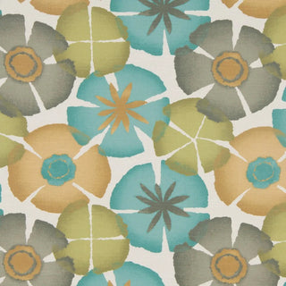 Robert Allen Pure Petals Fabric in Pool