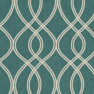 Robert Allen Helix Ogee Fabric in Teal