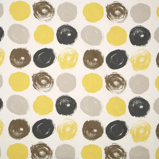 Dwell Studio Brushed Dots Fabric in Citrine