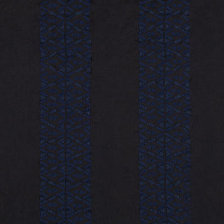 Beacon Hill Orin Stitch Embroidered Fabric in Navy